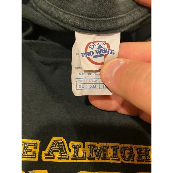 Retro Y2K Grambling State The Almighty Tigers long sleeve t-shirt XL NCAA black - Picture 3 of 10